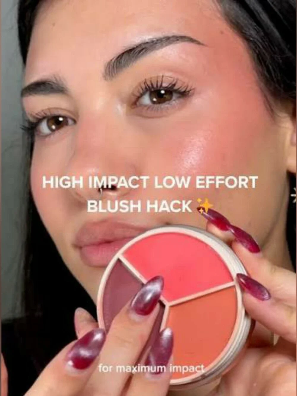 🍑Face Need🍑BNIB Anastasia Fullsize PEACH Magic Touch Cream Blush Trio!$38Ret!!